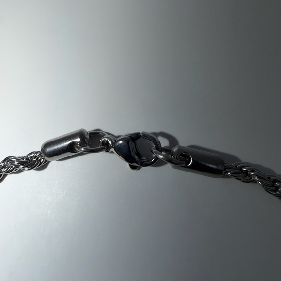 Silver Rope Chain Bracelet - Picture 2 of 7